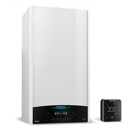 caldaia a gas ariston genus one net 35 kw metano completa di kit scarico fumi