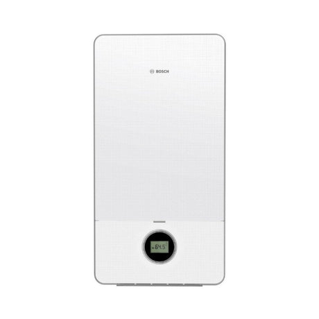caldaia a gas junkers bosch mod. condens 7000i gc7000iw 24 kw a condensazione metano completa di kit scarico fumi bianca new erp