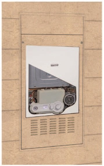 caldaia a gas riello start in condens 29 kis metano a condensazione completa di kit fumi _ unita incasso new erp