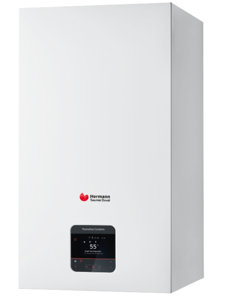 caldaia hermann saunier duval themafast condens 25 cs 1 metano completa di kit scarico fumi low nox novita