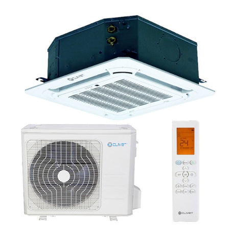 climatizzatore condizionatore a cassetta 950x950 clivet inverter serie box2 36000 btu ia3 xy 105m completo di griglia r 32 a__ wi fi optional