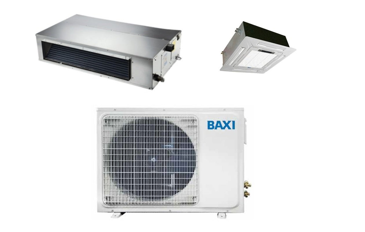 climatizzatore condizionatore baxi dual split inverter cassetta 9000 lsgnk25 xm _ canalizzato 18000 lsgnd50 xm con lsgt50 2m