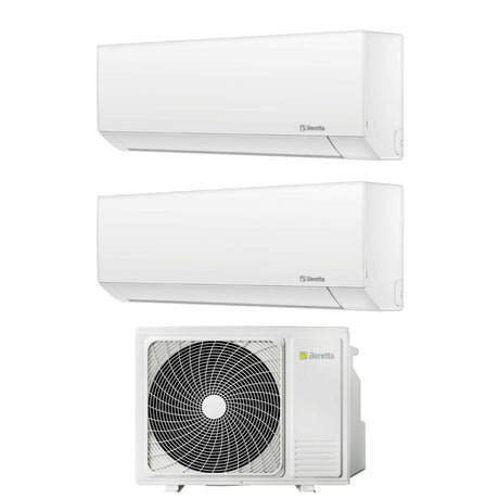 climatizzatore condizionatore beretta dual split inverter serie breva 12000_12000 btu r 32 con ue 18000 2 wi fi optional classe a__ copia