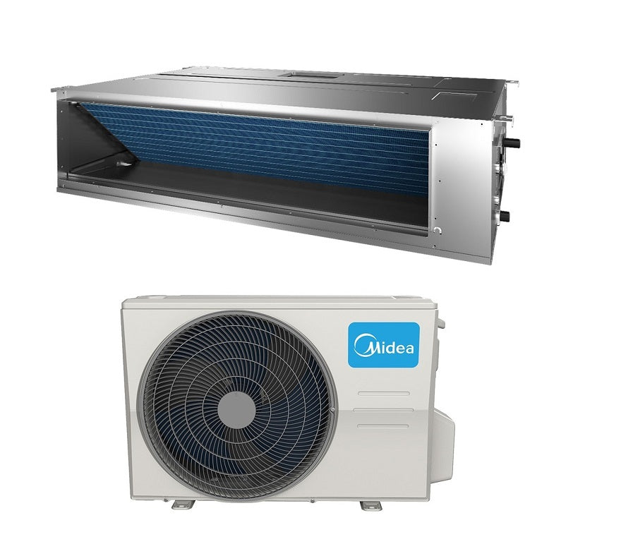 climatizzatore condizionatore canalizzato canalizzabile midea inverter 12000 btu r 32 mtiu 12hwfnx qrd0w completo di tecomando e comando a filo a__ wi fi optional novita