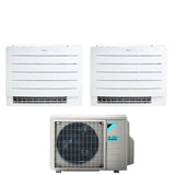 climatizzatore condizionatore daikin a pavimento dual split serie perfera fvxm a 7_7 con 2mxm40m n r 32 wi fi integrato 7000_7000 con telecomando ad infrarossi incluso garanzia italiana novita