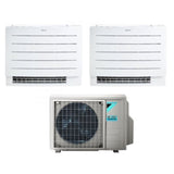 climatizzatore condizionatore daikin a pavimento dual split serie perfera fvxm a 9_12 con 2mxm50m9 n r 32 wi fi integrato 9000_12000 novita