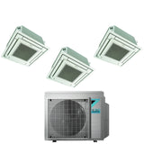 climatizzatore condizionatore daikin bluevolution inverter trial split a cassetta ffa a 9_9_12 con 3mxm68n r 32 wi fi optional con comando a filo e griglia bianca 9000_9000_12000 garanzia italiana 8948