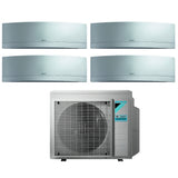 climatizzatore condizionatore daikin bluevolution quadri split inverter serie emura silver 9_9_9_12 con 4mxm68m r 32 wi fi 9000_9000_9000_12000 new 2018