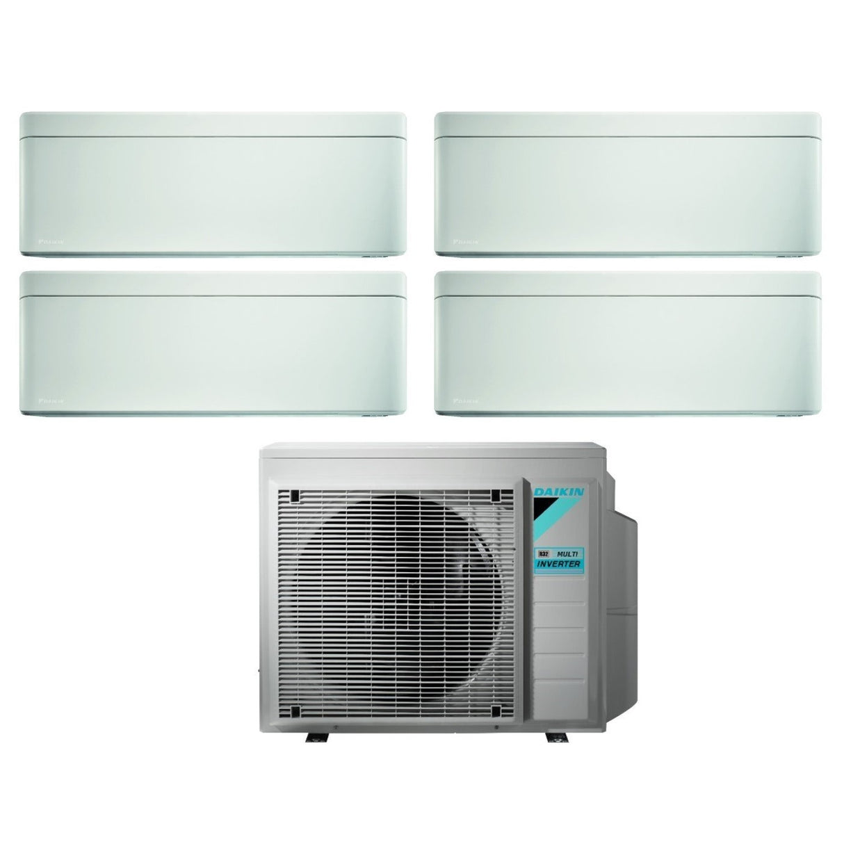 climatizzatore condizionatore daikin bluevolution quadri split inverter serie stylish white 9_9_9_12 con 4mxm68m r 32 wi fi 9000_9000_9000_12000 bianco new 2018 5294