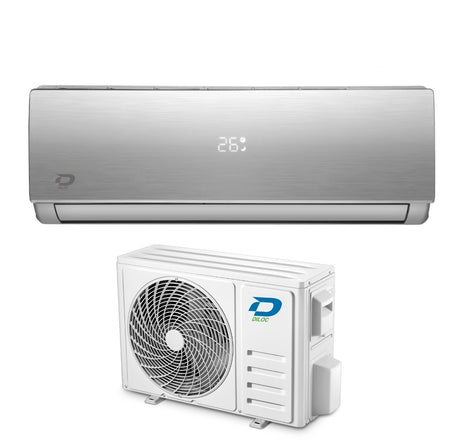 climatizzatore condizionatore diloc inverter serie jessica silver 9000 btu d.jessica 9000slv r 32 wi fi integrato argento classe a__ a___