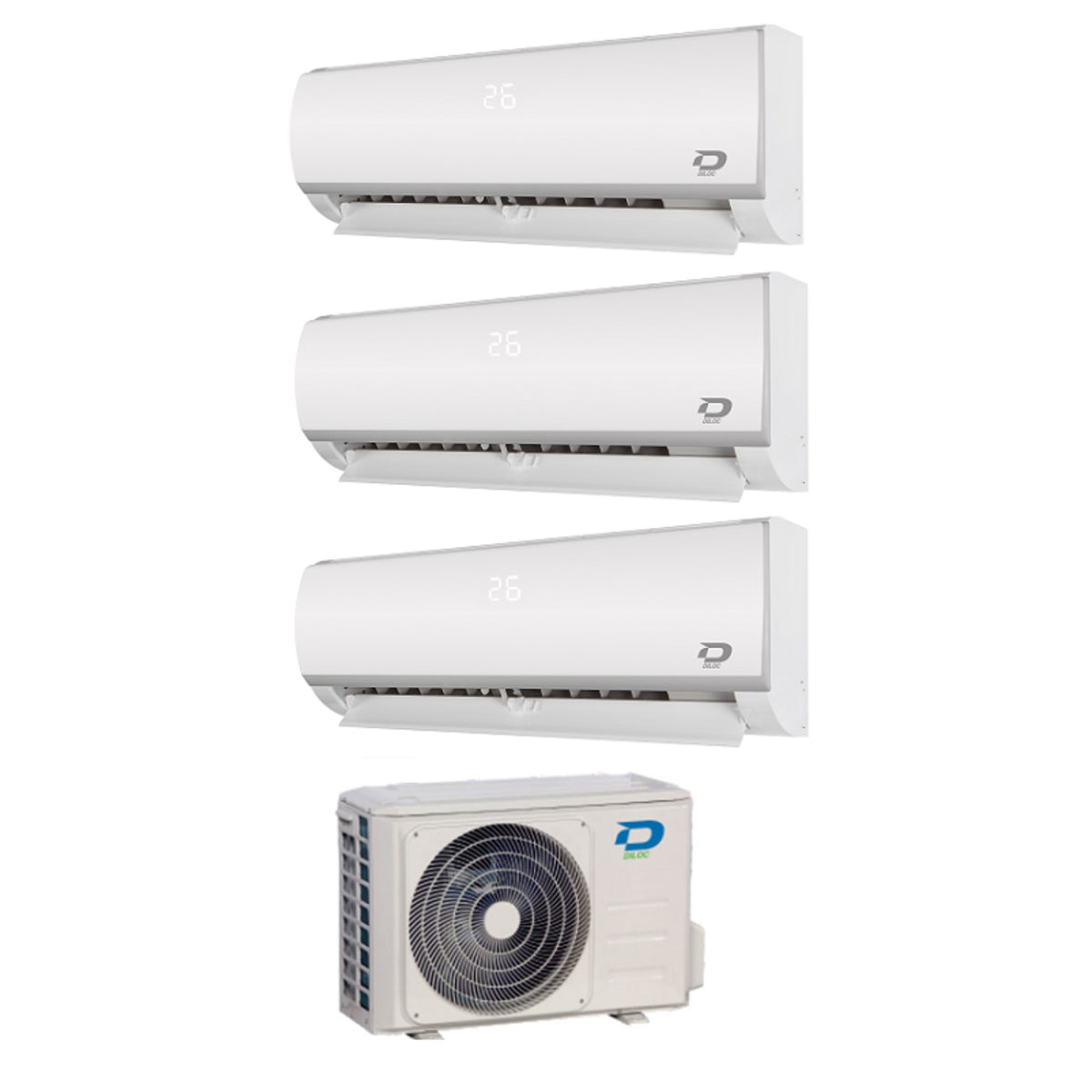 climatizzatore condizionatore diloc trial split inverter serie frozen 9_9_9 con d.frozen300 r 32 classe a__ 9000_9000_9000 wi fi optional 5808