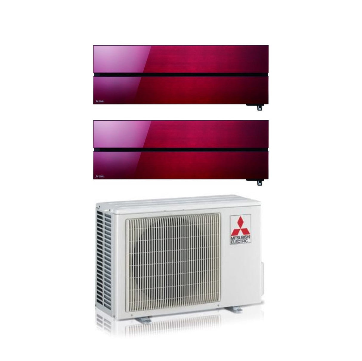 climatizzatore condizionatore dual 9_12 mitsubishi electric kirigamine style msz ln mxz 2d53va2 9000_12000 btu wi fi rosso