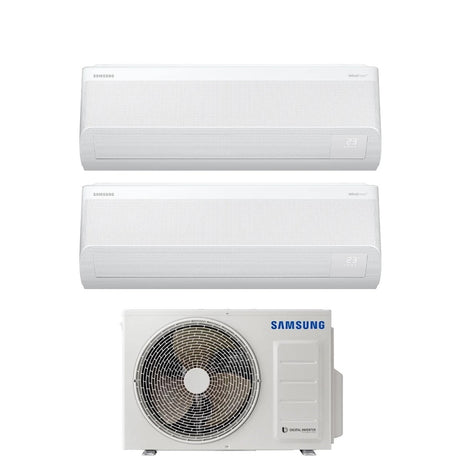 climatizzatore condizionatore dual split inverter samsung serie windfree avant 12000_12000 btu con aj050txj2kg a___ wi fi 12_12 novita