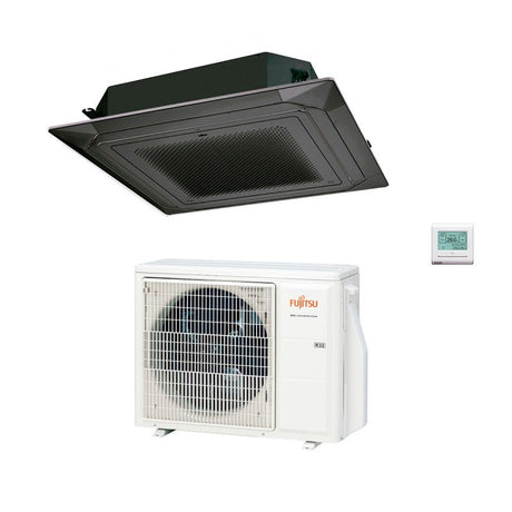 climatizzatore condizionatore fujitsu cassetta 4 vie serie kr circular flow 24000 btu r 32 cod. 3ngf79005 a__ black nero auxg24krlb novita 9493