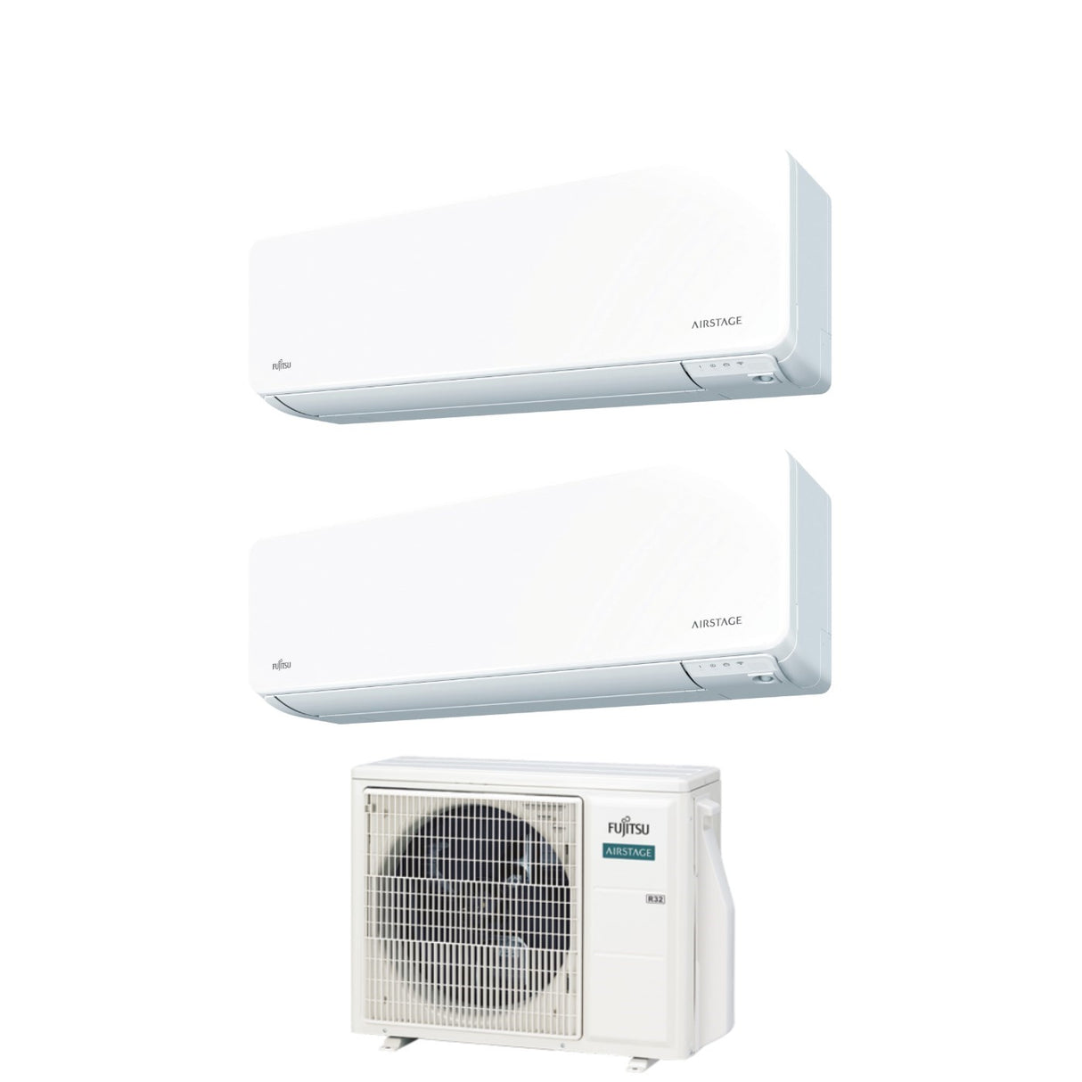 climatizzatore condizionatore fujitsu dual split inverter serie kg 12_14 con aoyg18kbta2 r 32 wi fi integrato 12000_14000