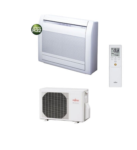 climatizzatore condizionatore fujitsu inverter console pavimento 12000 btu r 32 agyg12kvca serie kv a__ 3ngf87045 novita