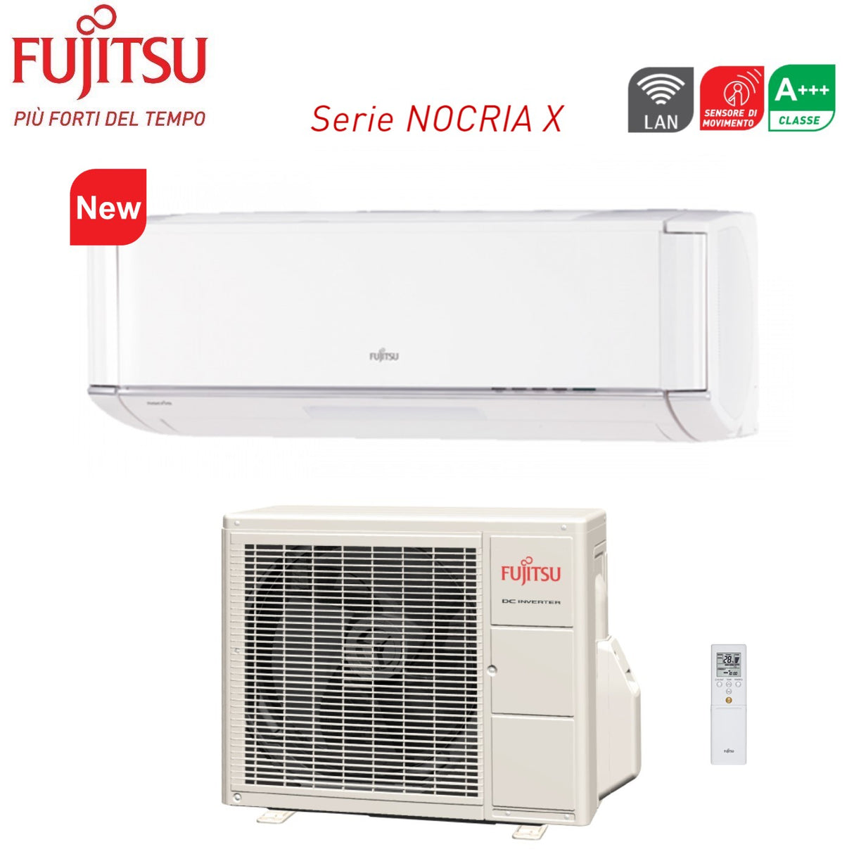 climatizzatore condizionatore fujitsu inverter serie nocria x 9000 btu asyg09kxca r 32 wi fi integrato classe a___ novita