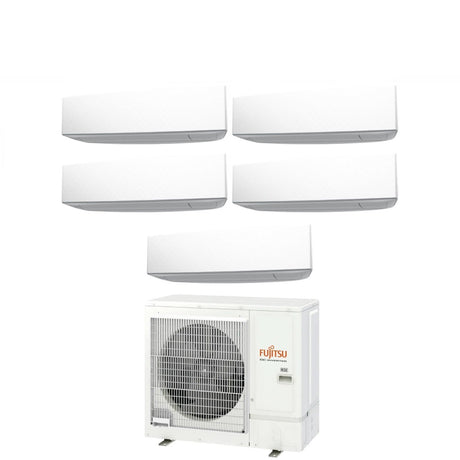 climatizzatore condizionatore fujitsu penta split inverter serie ke white 9_9_12_12_12 con aoyg36kbta5 r 32 wi fi integrato 9000_9000_12000_12000_12000 colore bianco