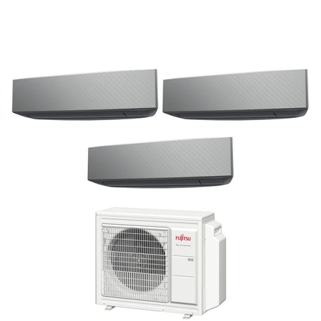 climatizzatore condizionatore fujitsu trial split inverter serie ke silver 7_12_12 con aoyg24kbta3 r 32 wi fi integrato 7000_12000_12000 colore bianco