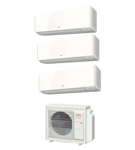 climatizzatore condizionatore fujitsu trial split inverter serie km 9_9_12 con aoyg24kbta3 r 32 9000_9000_12000 wi fi optional kmcc novita
