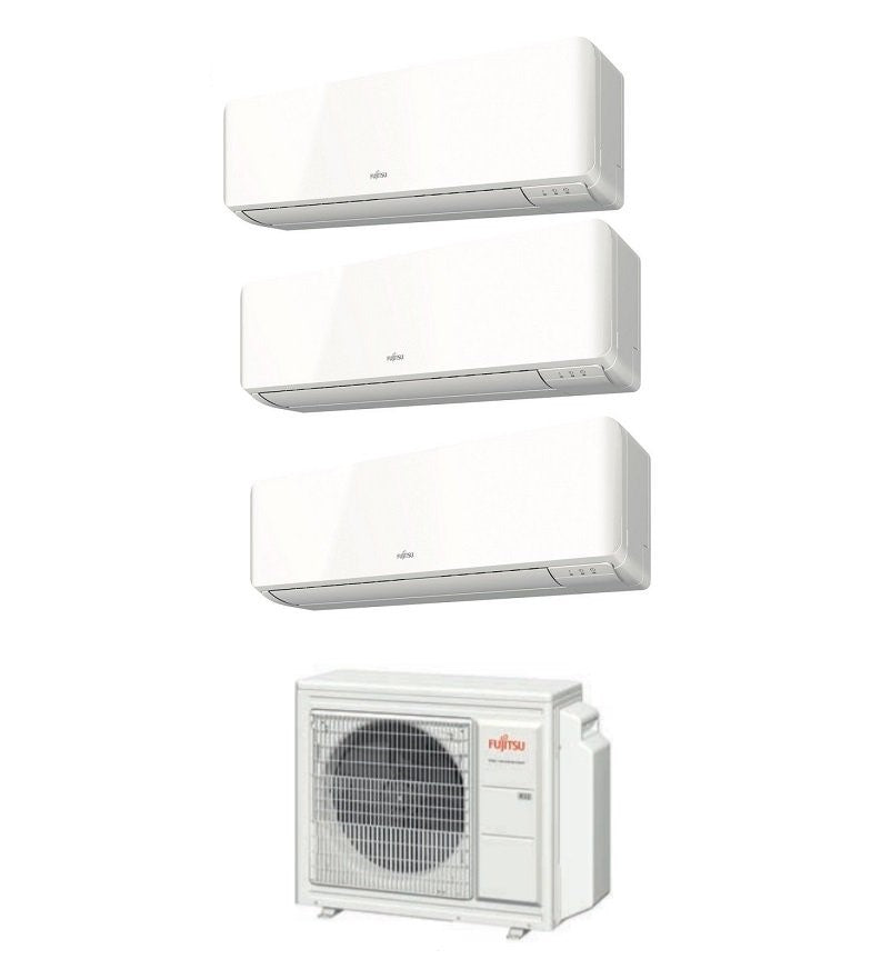 climatizzatore condizionatore fujitsu trial split inverter serie km 9_9_9 con aoyg18kbta3 r 32 9000_9000_9000 wi fi optional kmcc novita 12656