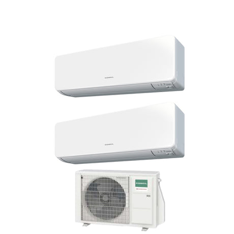 climatizzatore condizionatore general fujitsu dual split inverter serie kgtb 9_12 con aohg18kbta2 r 32 wi fi optional 9000_12000