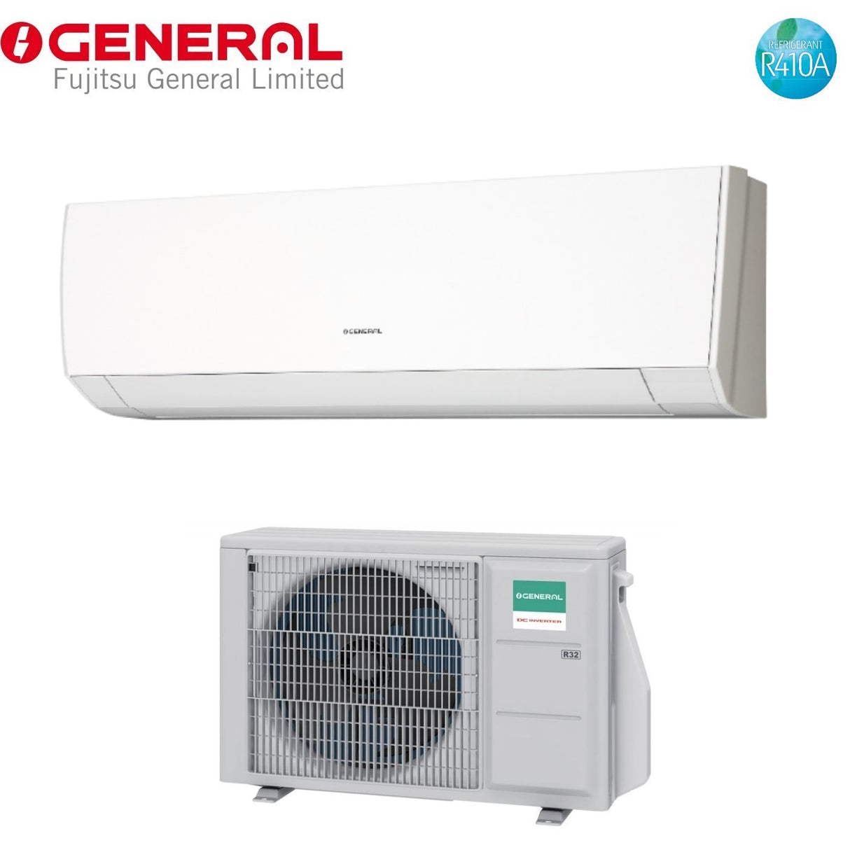 climatizzatore condizionatore general fujitsu inverter serie lmca 7000 btu ashg07lmca r 410 classe a__ a_