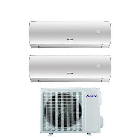 climatizzatore condizionatore gree dual split inverter serie fairy 9_9 con gwhd 18 nk6oo r 32 wi fi integrato 9000_9000