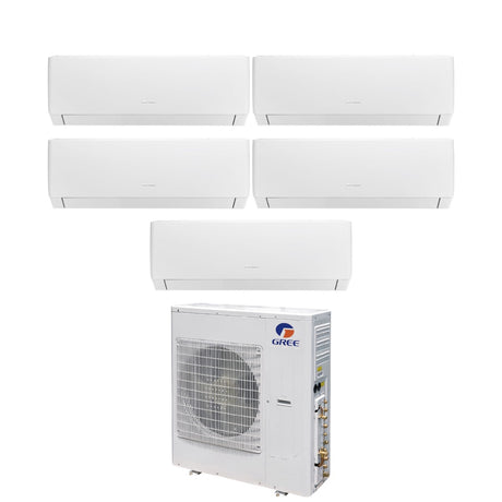 climatizzatore condizionatore gree penta split inverter serie pular 9_9_12_12_12 con gwhd 42 nk6lo r 32 wi fi integrato 9000_9000_12000_12000_12000