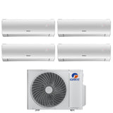 climatizzatore condizionatore gree quadri split inverter serie fairy 9_9_9_12 con gwhd 28 nk6oo r 32 wi fi integrato 9000_9000_9000_12000