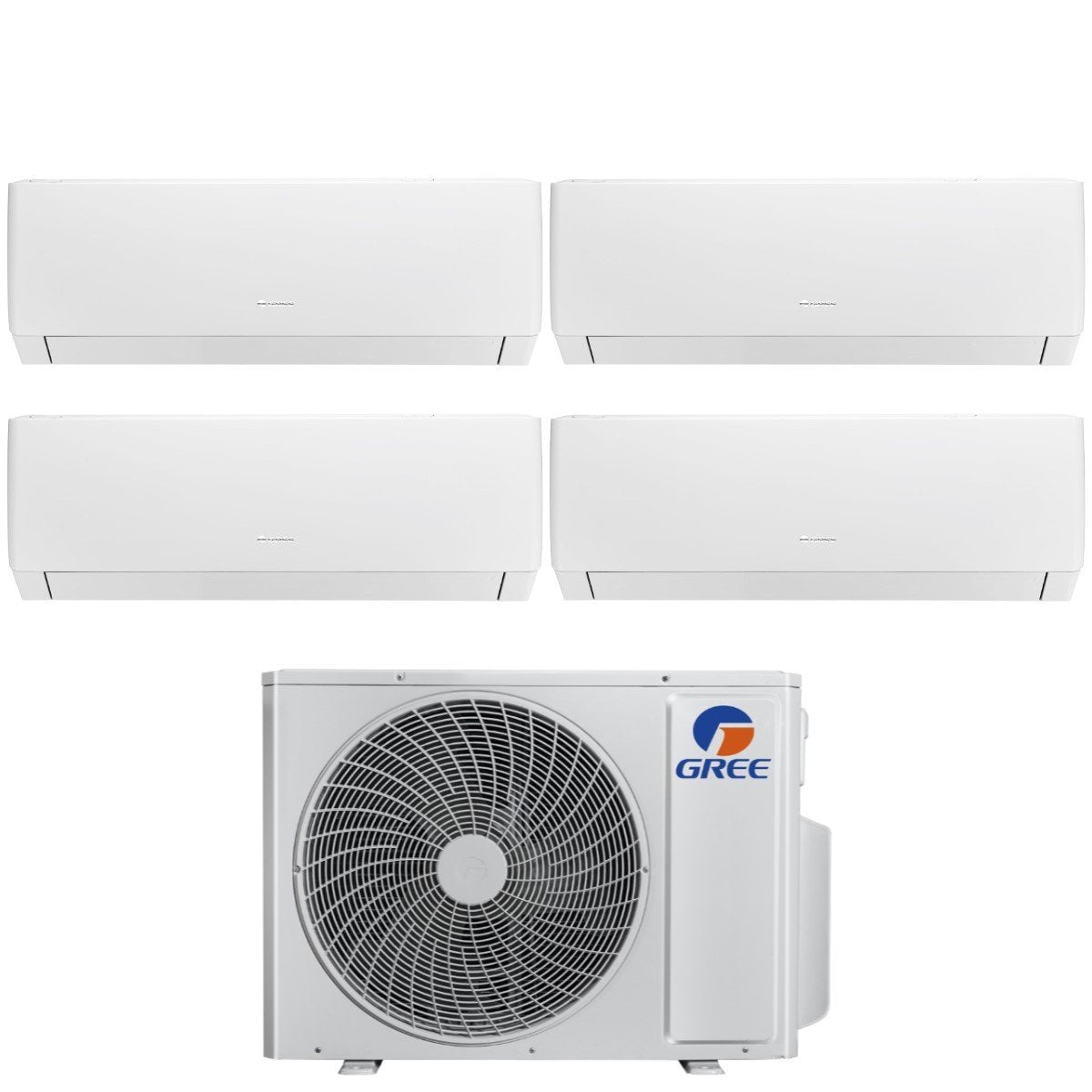 climatizzatore condizionatore gree quadri split inverter serie pular 7_7_7_9 con gwhd 36 nk6oo r 32 wi fi integrato 7000_7000_7000_9000