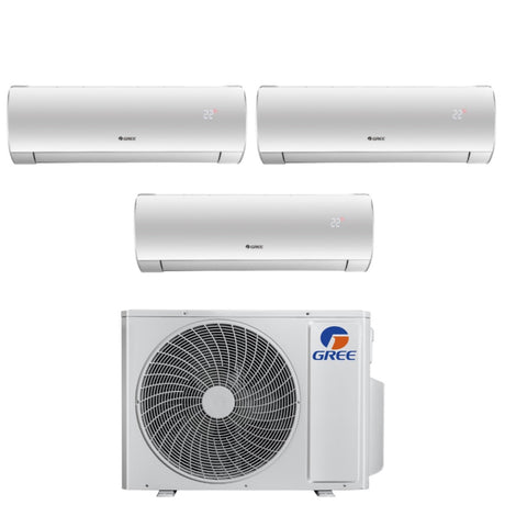 climatizzatore condizionatore gree trial split inverter serie fairy 12_12_12 con gwhd 24 nk6oo r 32 wi fi integrato 12000_12000_12000