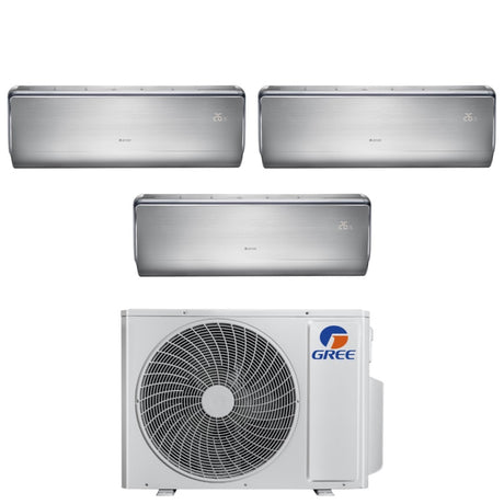 climatizzatore condizionatore gree trial split inverter serie u crown 9_12_12 con gwhd 24 nk6oo r 32 wi fi integrato 9000_12000_12000