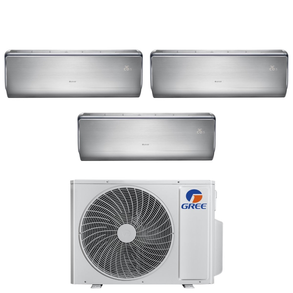 climatizzatore condizionatore gree trial split inverter serie u crown 9_9_18 con gwhd 24 nk6oo r 32 wi fi integrato 9000_9000_18000