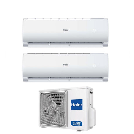 climatizzatore condizionatore haier dual split inverter serie geos 9_12 con 2u50meffra r 32 9000_12000