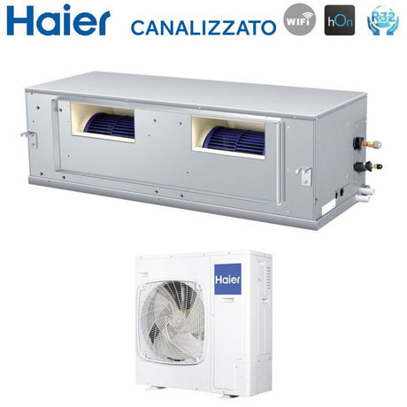 climatizzatore condizionatore haier inverter canalizzato canalizzabile alta prevalenza 42000 btu adh125h1erg trifase r 32 wi fi optional