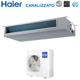 climatizzatore condizionatore haier inverter canalizzato canalizzabile media prevalenza 42000 btu ad125s2sm3fa monofase r 32 wi fi optional