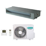 climatizzatore condizionatore hisense canalizzato canalizzabile r 32 18000 btu adt52ux4rcl4 a__ con comando remoto e cablato novita