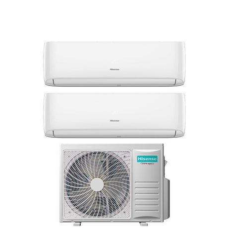climatizzatore condizionatore hisense dual split inverter serie hi comfort 12_18 con 3amw72u4rfa r 32 wi fi integrato 12000_18000 novita 33682