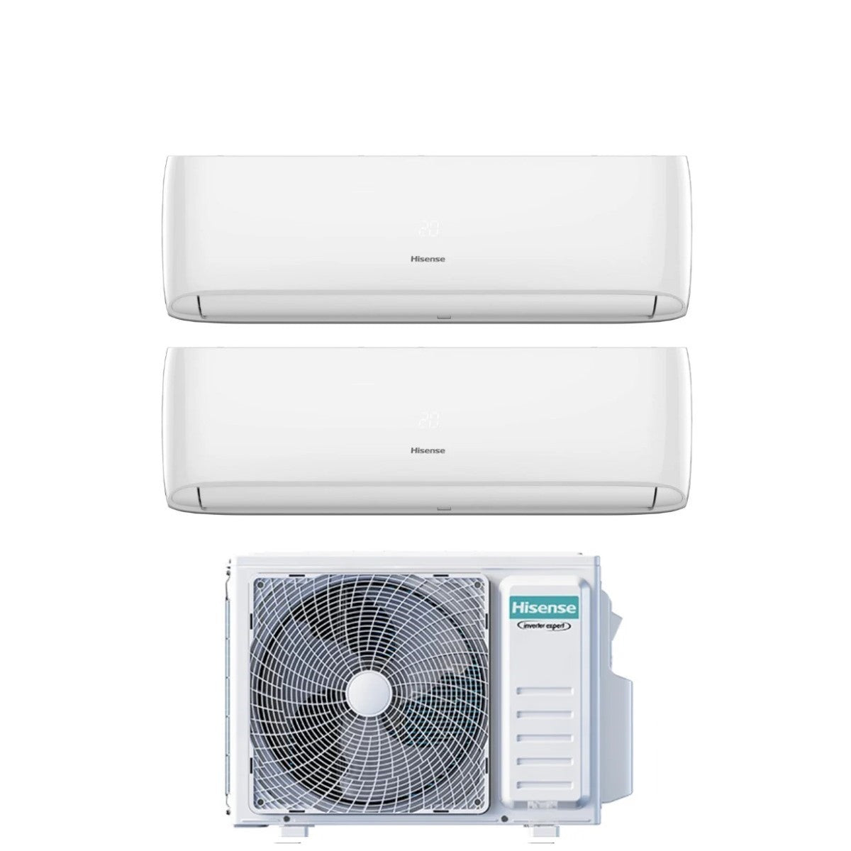 climatizzatore condizionatore hisense dual split inverter serie hi comfort 9_12 con 2amw42u4rgc r 32 wi fi integrato 9000_12000 novita