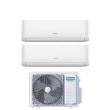 climatizzatore condizionatore hisense dual split inverter serie hi comfort 9_12 con 2amw42u4rgc r 32 wi fi integrato 9000_12000 novita