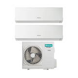 climatizzatore condizionatore hisense dual split inverter serie new comfort 18_18 con 4amw105u4raa r 32 wi fi optional 18000_18000