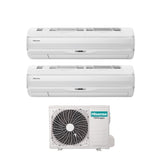 climatizzatore condizionatore hisense dual split inverter serie silentium pro 9_9 con 2am35u4rra r 32 wi fi integrato 9000_9000 novita 2020