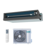 climatizzatore condizionatore hisense inverter canalizzato canalizzabile serie super 36000 btu aud105ux4reh8 _ auw105u4rk7 r 32 wi fi optional classe a__ a_ con telecomando e comando cablato di serie