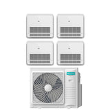 climatizzatore condizionatore hisense quadri split console akt 9_9_12_12 con 4amw105u4raa r 32 9000_9000_12000_12000 con telecomando di serie 8903