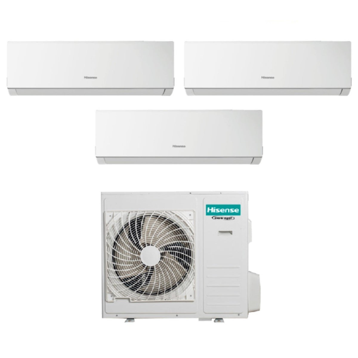climatizzatore condizionatore hisense trial split inverter serie new comfort 12_12_12 con 4amw81u4raa r 32 classe a_ a 12000_12000_12000 new 2018
