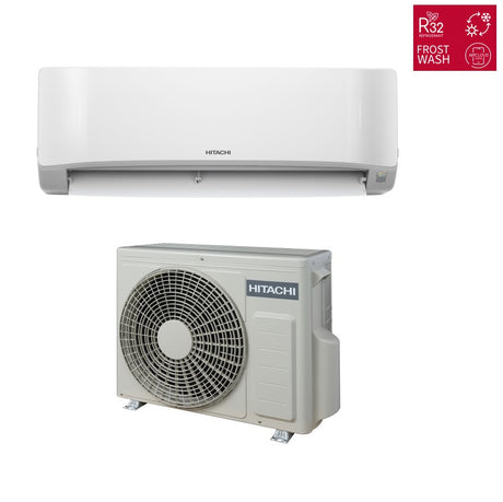 climatizzatore condizionatore hitachi inverter serie airhome 400 12000 btu wi fi integrato r 32 a__ alexa google home rak dj35phae rac dj35phae