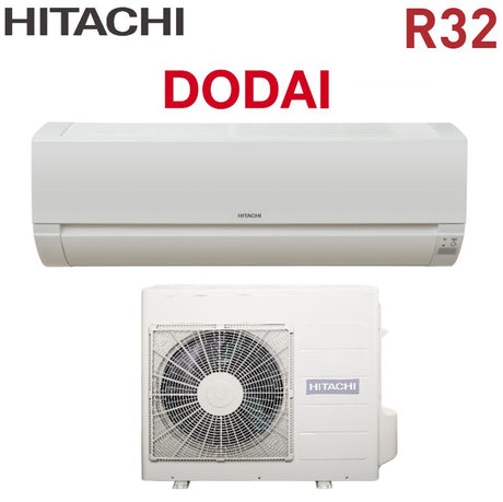 climatizzatore condizionatore hitachi serie dodai 12000 btu rak 35ped con rac 35wed gas r 32 wi fi optional