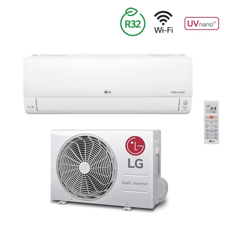 climatizzatore condizionatore inverter lg deluxe 9000 btu r 32 nano uv wi fi integrato voice control dc09rk nsj a__ a__ novita