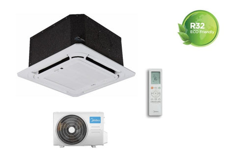 climatizzatore condizionatore inverter midea cassetta 4 vie 12000 btu mca3u 12hrfnx 57x57 a__ wi fi optional